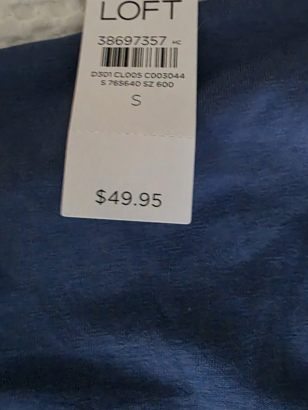 LOFT Blue Top with Tag - S